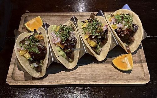 Mushroom Tacos  at Kooks Smokehouse and Bar in Santa Teresa