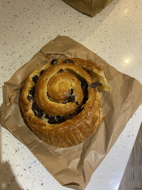 a raisin custard bun thing? SOOOO TASTY at Gecko Coffeehouse in East London
