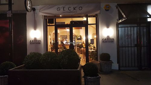 Interior at Gecko Coffeehouse in East London