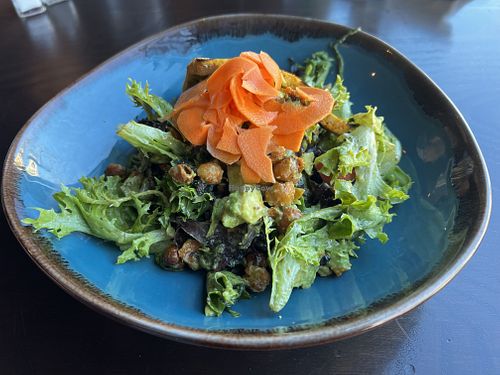 Farmer Salad with added Tofu  at RED LENTIL in Sharon