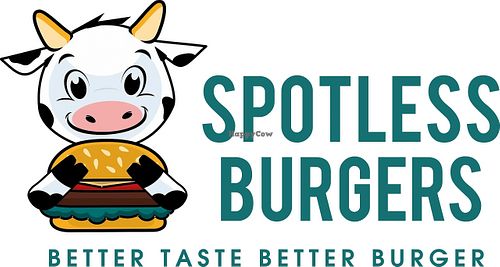 Logo at Spotless Burgers in San Gabriel