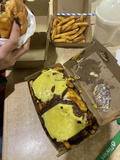 Takeaway order   at Mesy Burger in Kensington