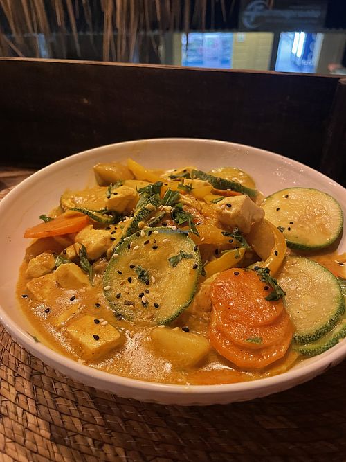 Tofu Curry  at Arena Negra in Mazunte