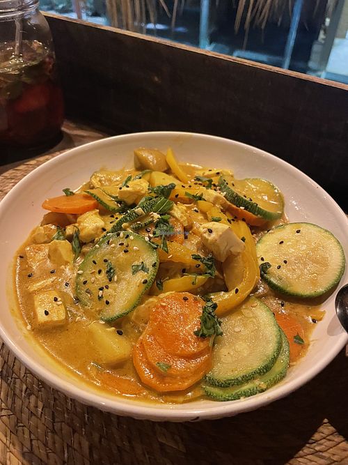 Tofu Curry  at Arena Negra in Mazunte