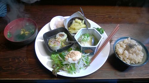 Sample Japanese meal at Sujata at Sujata in Kyoto