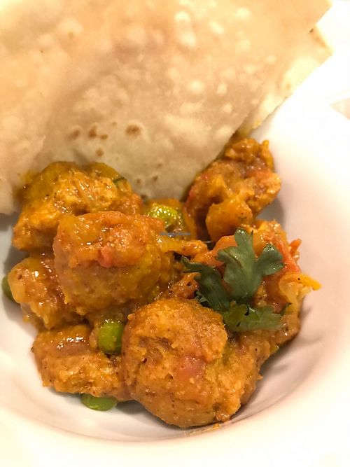 Soy curry at Nepali Kitchen Brasil in Brasilia