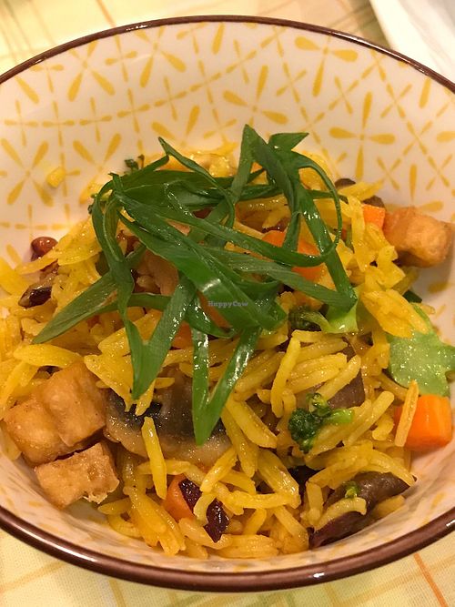 Jogi bhat with tofu at Nepali Kitchen Brasil in Brasilia