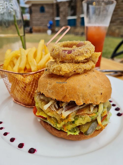 Vegan Burger at WAMA Africa in Nairobi