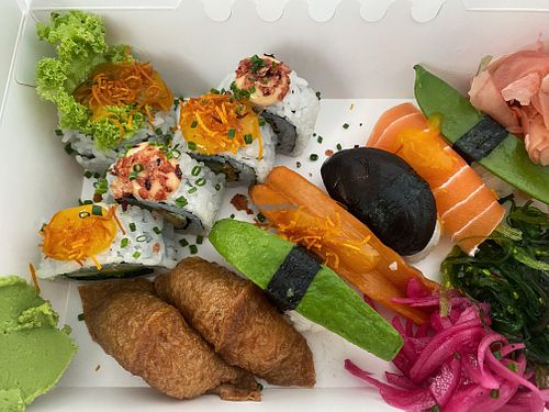 Vegan sushi  at Coco Koi in Stockholm