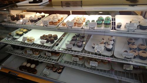 Option (not vegan mostly) at Cupcake Station in Birmingham