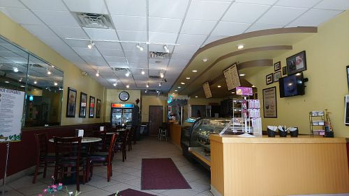 Indoor seating at Cupcake Station in Birmingham