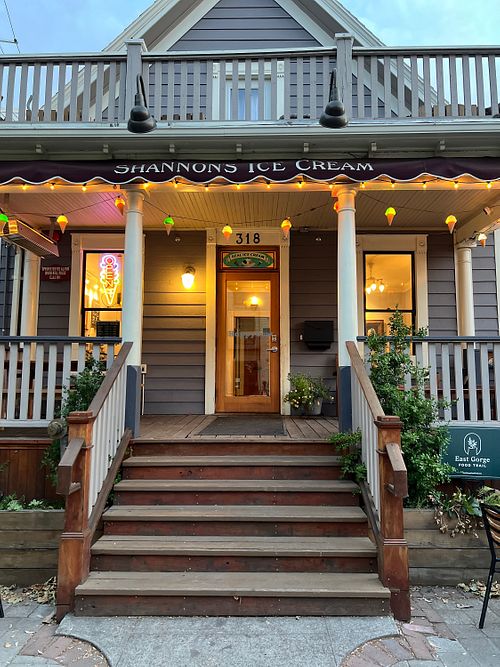   at Shannon's Ice Cream in The Dalles