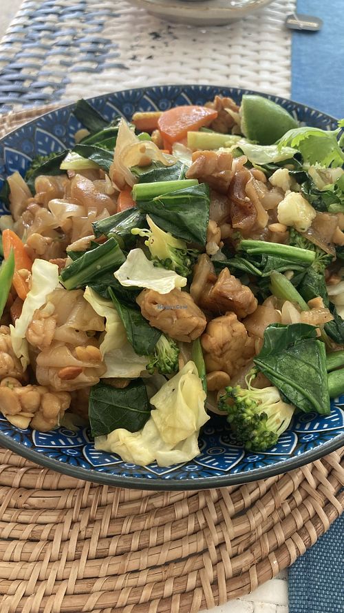 Fried noodles with tempeh  at Soul Phuket in Phuket