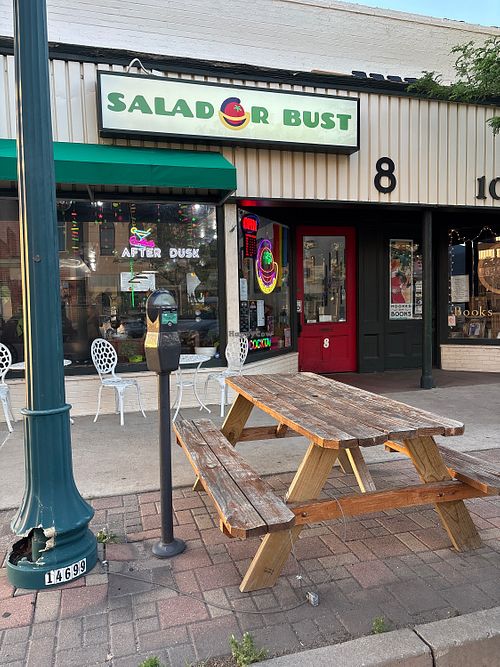 Exterior, with outdoor seatingg  at Salad or Bust in Colorado Springs