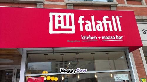 entrance from street at Falafill in Chicago