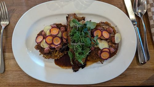 Spitzkohl mit Rösti at Gut Wulksfelde Gutsküche in Tangstedt