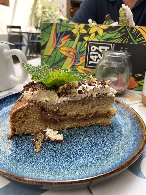 Banana chocolate cake  at Fala Fala in Funchal