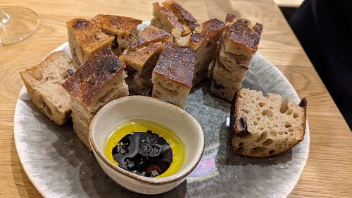 Sourdough balsamic & oil at Corto Bar in Clitheroe