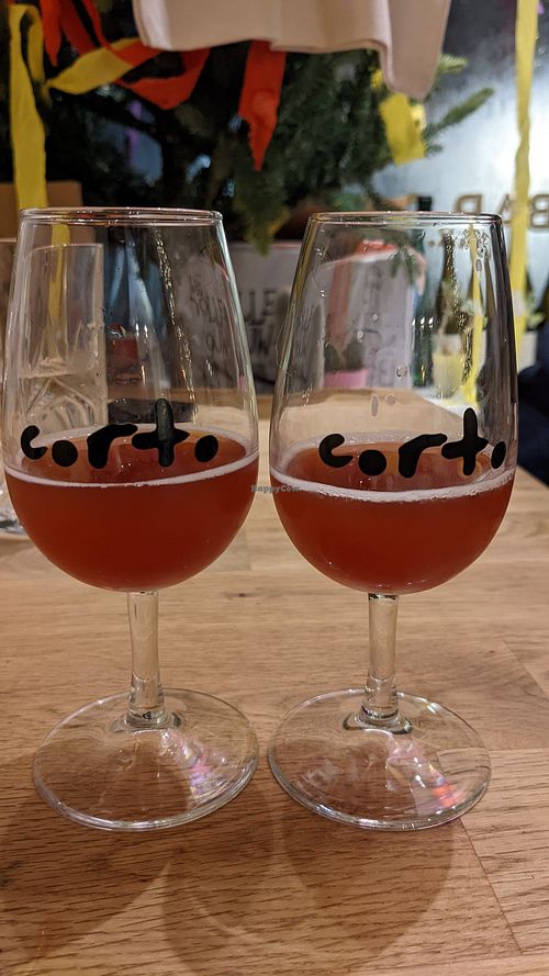 Rose wine  #Veganuary at Corto Bar in Clitheroe