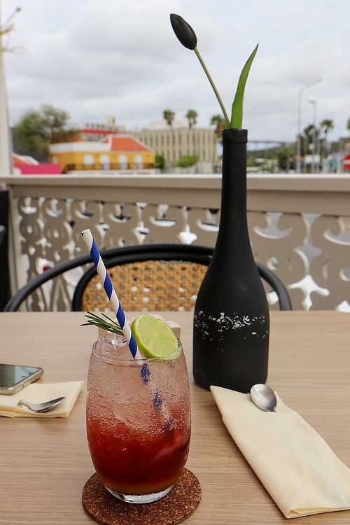 juice at La Reina in Willemstad