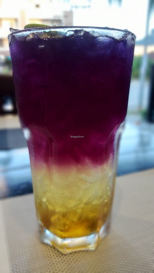 Butterfly pea soda #Veganuary at Plant-erian in Krabi