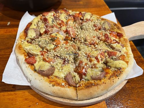Italian pizza, small yet filling   at Plant-erian in Krabi