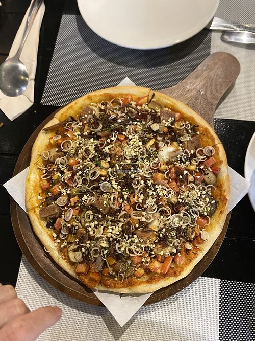 Tom yum pizza   at Plant-erian in Krabi