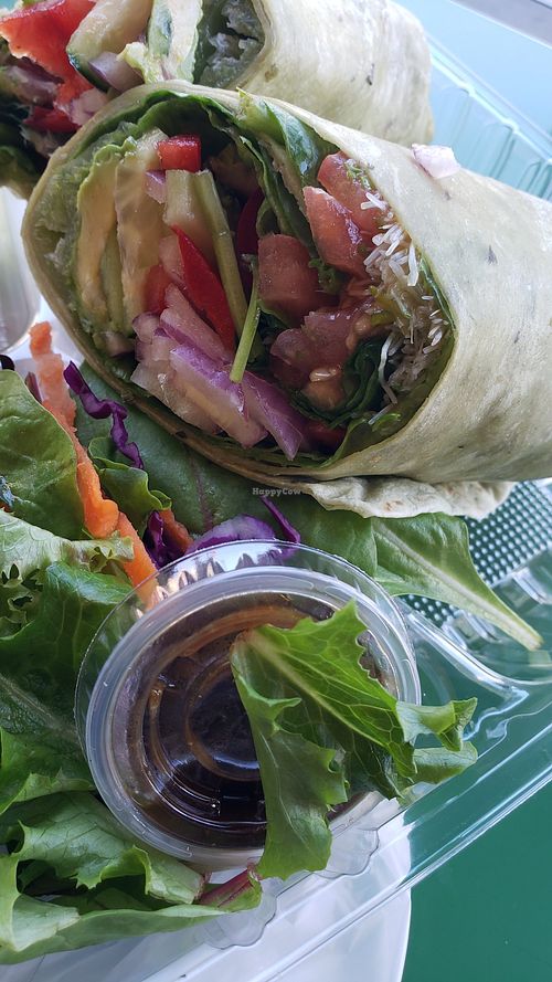 Veggie Wrap at Da Juice Bar in Glendale