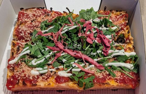 Vegan plant via door dash at MOTO Pizza West Seattle in Seattle