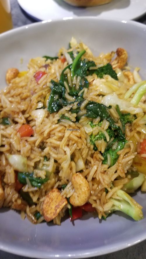 Veggie fried rice at Earthen  in Brooklyn