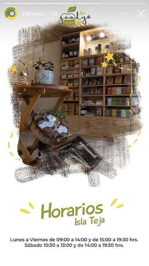 Opening hours at Tienda Goody Los Rios - Los Robles in Valdivia