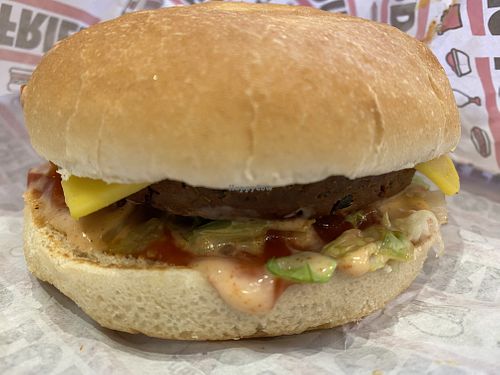 Tika burger  at Lord of the Fries in Christchurch