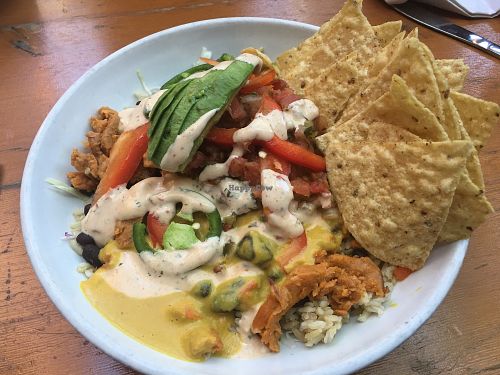 Queso burrito bowl at The Lunch Room in Ann Arbor