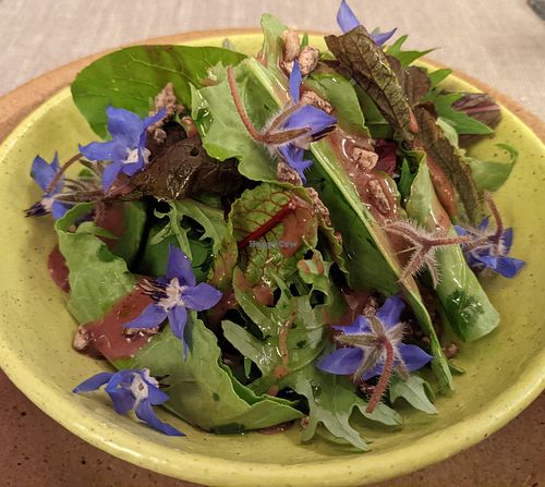 They use lots of edible flowers at Explora Valle Sagrado in Urquillos