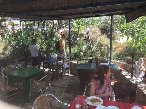 Exterior Seating at Bayit 77 in Amirim