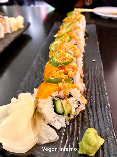 Spicy but good at Sakura in Fullerton