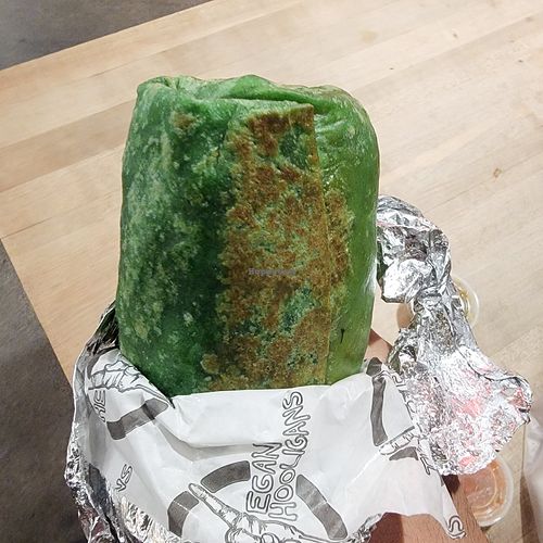 420 Burrito at Vegan Hooligans DTLA S in Los Angeles
