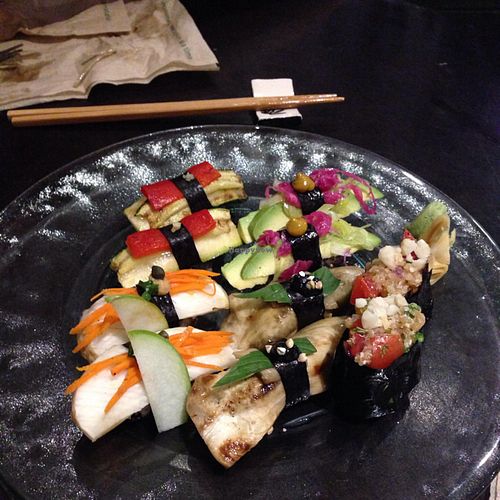 sampler sushi at Choice Health Bar in Lahaina