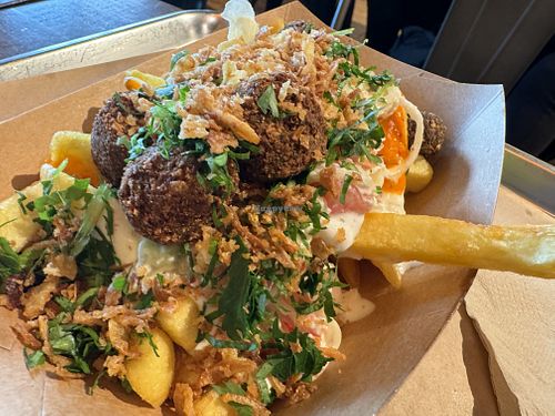 falafel fries  at Frittenwerk - Hbf Leipzig in Leipzig