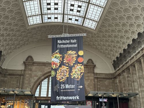 sign  at Frittenwerk - Hbf Leipzig in Leipzig