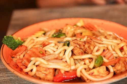 vegan lana special noodles with tofu at LANA in Tralee