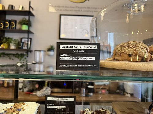 Hazelnut pain au chocolat  at Fika in Bournemouth