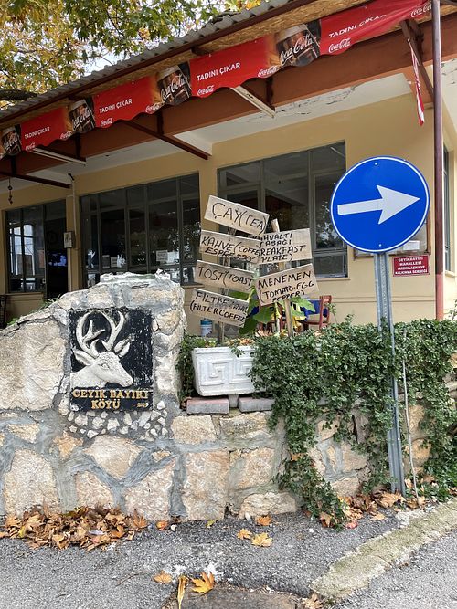 Signs  at Genç Market in Antalya