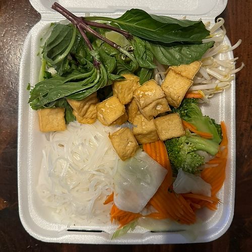 fried tofu fixings   at Pho 175 in Woodinville
