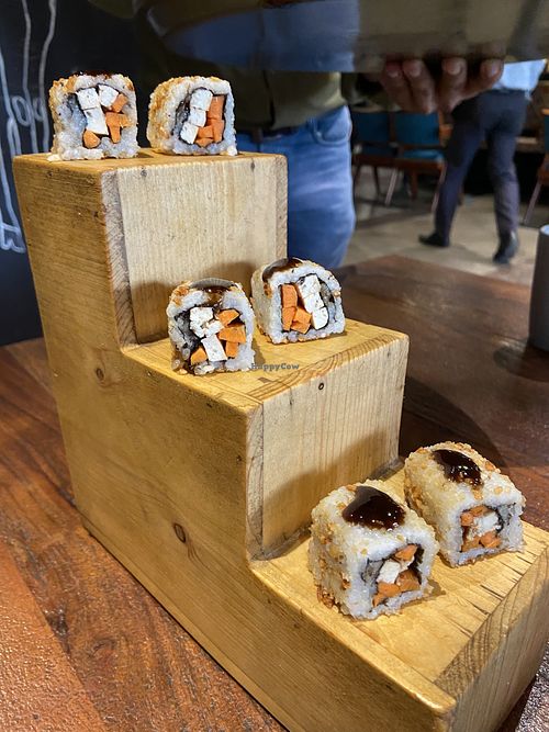Teriyaki sushi   at Quyu's Taproom in Jaipur