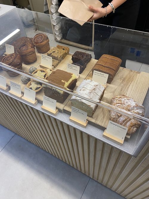 Food case at NOLA in South East London