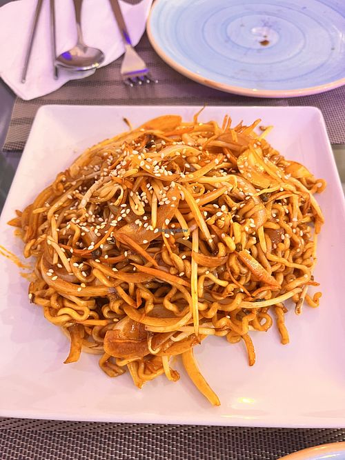 Spicy noodles  at Restaurante Coreano Gangnam in Sevilla