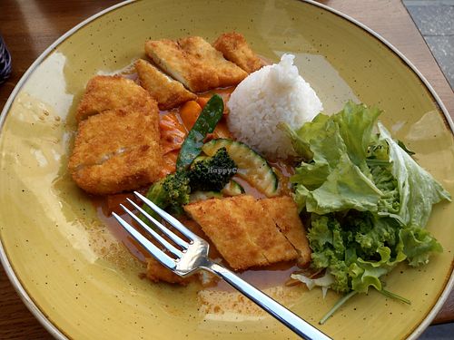 Fried Tofu with veggies and Curry at Citana in Bochum