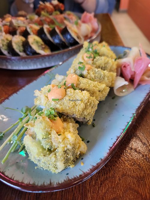 Sushi at Kimidori Green Sushi in Warsaw