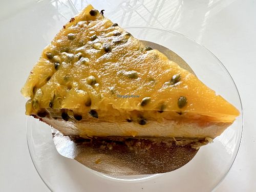 Passion fruit cheesecake  #Veganuary at Veganet by Kanda in Bangkok
